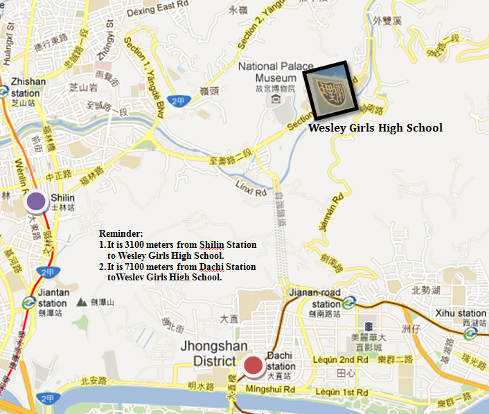 Map of Wesley Girls High School