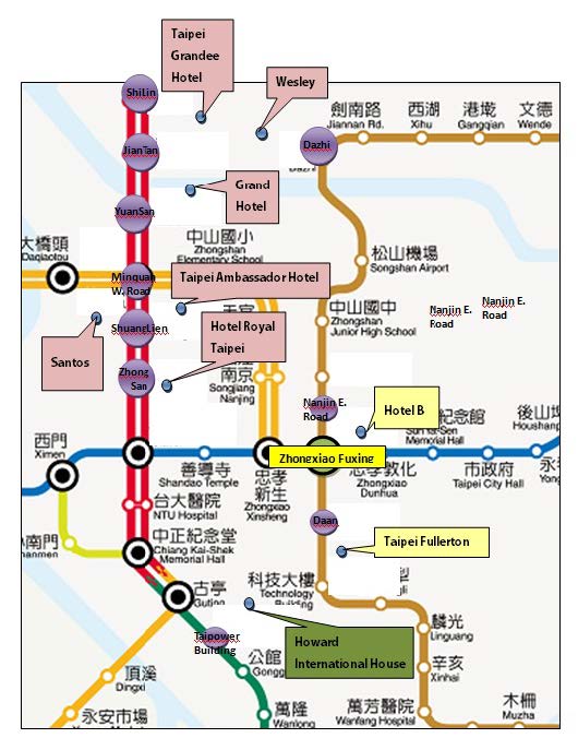 The route map of MRT